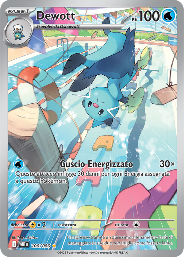 Dewott WHT 106/086 - ITA - Near Mint - Scarlatto e Violetto - Fuoco Bianco - Carta Pokemon