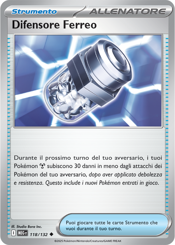 Difensore Ferreo MEG 118/132 - ITA - Near Mint - Megaevoluzione - Carta Pokemon
