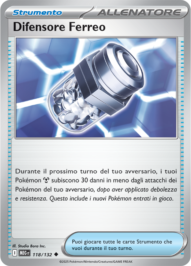 Difensore Ferreo MEG 118/132 - ITA - Near Mint - Megaevoluzione - Carta Pokemon