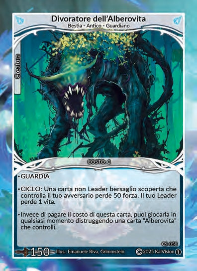 Divoratore dell'Alberovita CS - 058   - 1a Edizione - ITA - Near Mint - Custodi della Storia - Carta Creatures of Exo