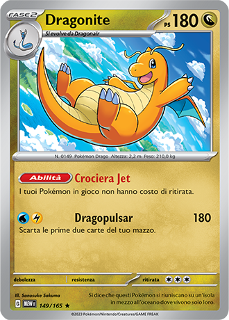 Dragonite 149/165 Holo - ITA - Mint - Scarlatto e Violetto - 151 - Carta Pokemon