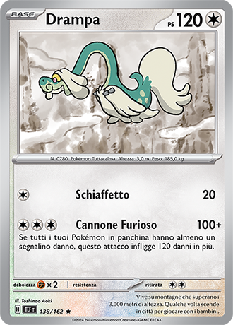 Drampa 138/162 Holo - ITA - Near Mint - Scarlatto e Violetto - CronoForze - Carta Pokemon