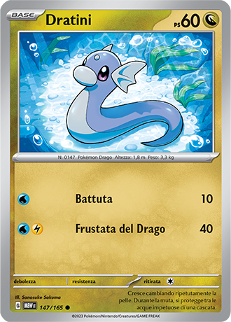 Dratini 147/165 - ITA - Mint - Scarlatto e Violetto - 151 - Carta Pokemon
