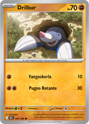 Drilbur BLK 045/086 Reverse Holo Poke Ball - ITA - Near Mint - Scarlatto e Violetto - Luce Nera - Carta Pokemon
