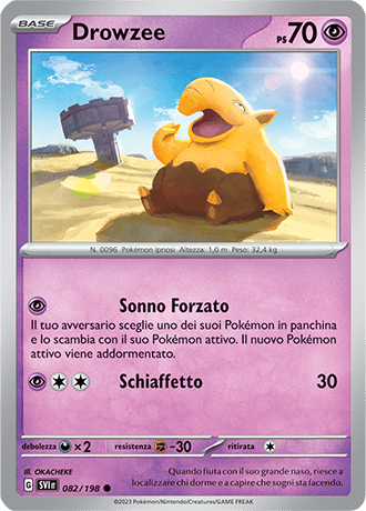 Drowzee 082/198 Reverse Holo - ITA - Near Mint - Scarlatto e Violetto - Carta Pokemon