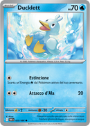 Ducklett WHT 025/086 Reverse Holo Poke Ball - ITA - Near Mint - Scarlatto e Violetto - Fuoco Bianco - Carta Pokemon