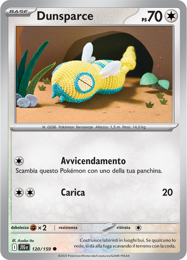 Dunsparce 120/159 - ITA - Near Mint - Scarlatto e Violetto - Avventure Insieme - Carta Pokemon