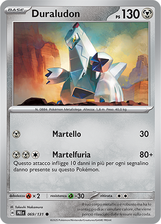 Duraludon 069/131 - ITA - Near Mint - Scarlatto e Violetto - Evoluzioni Prismatiche - Carta Pokemon