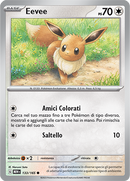 Eevee 133/165 Reverse Holo - ITA - Near Mint - Scarlatto e Violetto - 151 - Carta Pokemon