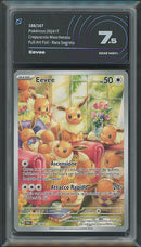 Eevee 188/167 Illustrazione Rara - ITA - Near Mint+ - Gradata AiGrading 7.5 - Scarlatto e Violetto - Crepuscolo Mascherato - Carta Pokemon