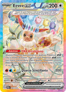 Eevee-ex 167/131 Alternative Art - ITA - Near Mint - Scarlatto e Violetto - Evoluzioni Prismatiche - Carta Pokemon