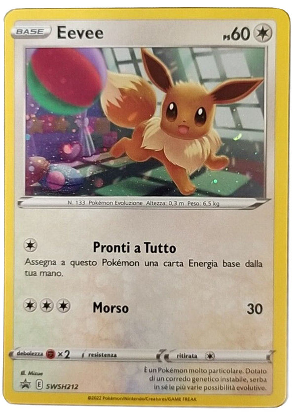 Eevee SWSH212 Holo - ITA - Mint - Promo Spada e Scudo - Carta Pokemon