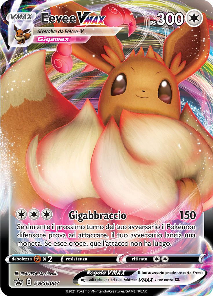 Eevee-VMAX SWSH087 - ITA - Mint - Promo Spada e Scudo - Carta Pokemon