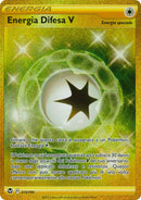 Energia Difesa V 215/195 Rara Segreta Oro - ITA - Near Mint - Spada e Scudo - Tempesta Argentata - Carta Pokemon