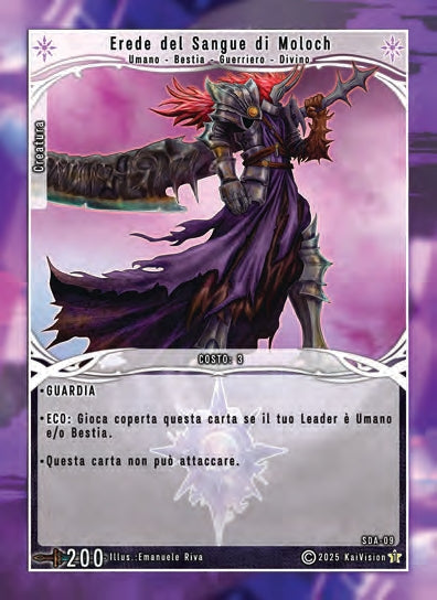 Erede del Sangue di Moloch SDA - 09 Foil  - 1a Edizione - ITA - Near Mint - Structure Deck Anniversary - Carta Creatures of Exo