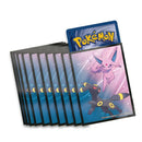65 Bustine protettive Collezione con Statuina Evoluzioni Prismatiche Sleeves POKEMON Standard Size 67 x 92 mm