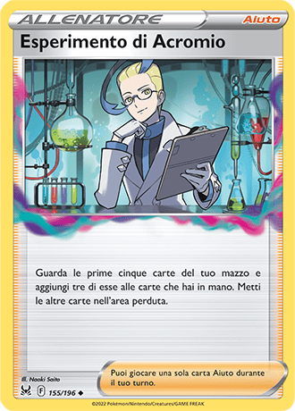 Esperimento di Acromio 155/196 - ITA - Near Mint - Spada e Scudo - Origine Perduta - Carta Pokemon