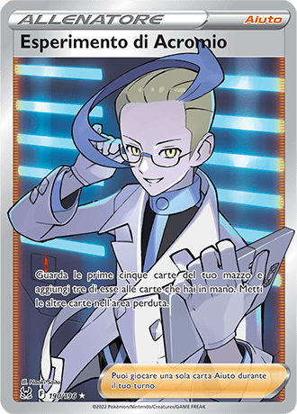Esperimento di Acromio 190/196 Full Art - ITA - Near Mint - Spada e Scudo - Origine Perduta - Carta Pokemon
