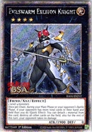 Evilswarm Exciton Knight RA04-EN212-V1 Platinum Secret Rare - Near Mint - Quarter Century Stampede - Carta Yu-Gi-Oh!