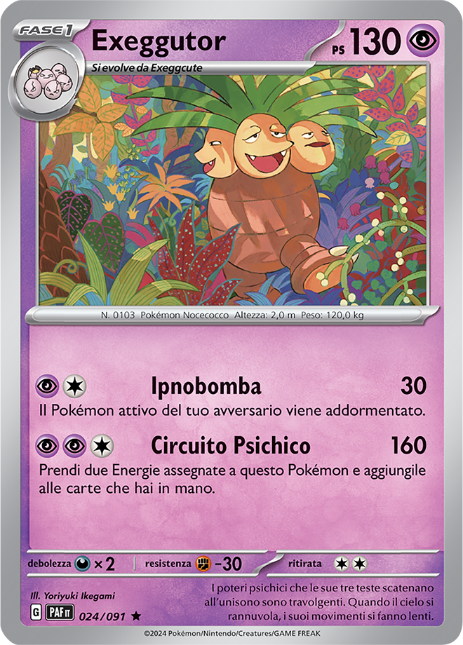 Exegguttor 024/091 Holo - ITA - Mint - Scarlatto e Violetto - Destino di Paldea - Carta Pokemon