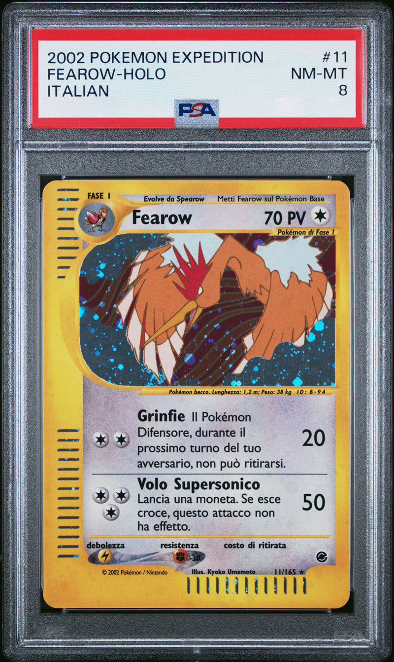 Fearow 011/165 Holo - ITA - Near Mint - Gradata PSA 8 - e-Card -  Set Base Expedition - Carta Pokemon