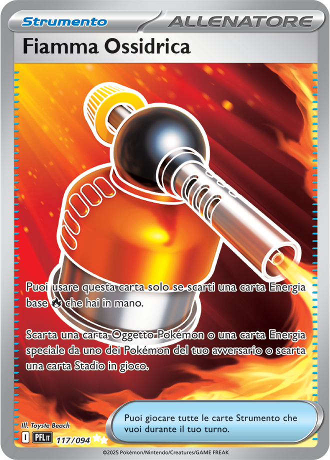 Fiamma Ossidrica PFL 117/094 - ITA - Near Mint - Megaevoluzione - Fiamme Spettrali - Carta Pokemon