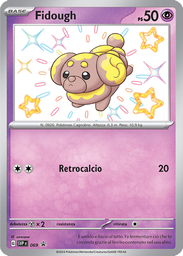 Fidough Shiny SVP 069 - ITA - Near Mint - Promo Scarlatto e Violetto - Carta Pokemon