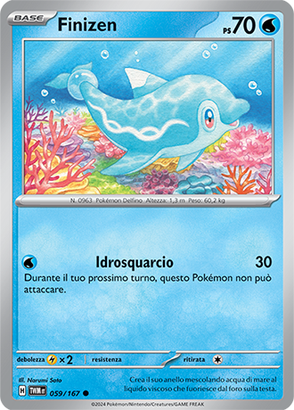 Finizen 059/167 Reverse Holo Comune - ITA - Near Mint - Scarlatto e Violetto - Crepuscolo Mascherato - Carta Pokemon