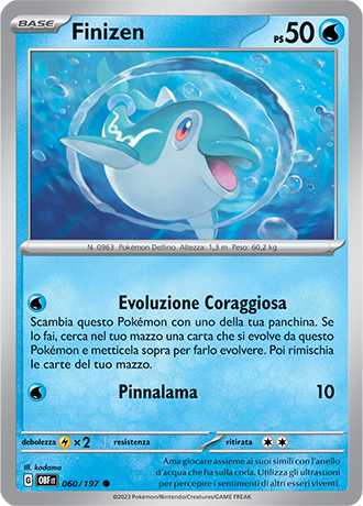 Finizen 060/197 Reverse Holo - ITA - Near Mint - Scarlatto e Violetto - Ossidiana Infuocata - Carta Pokemon