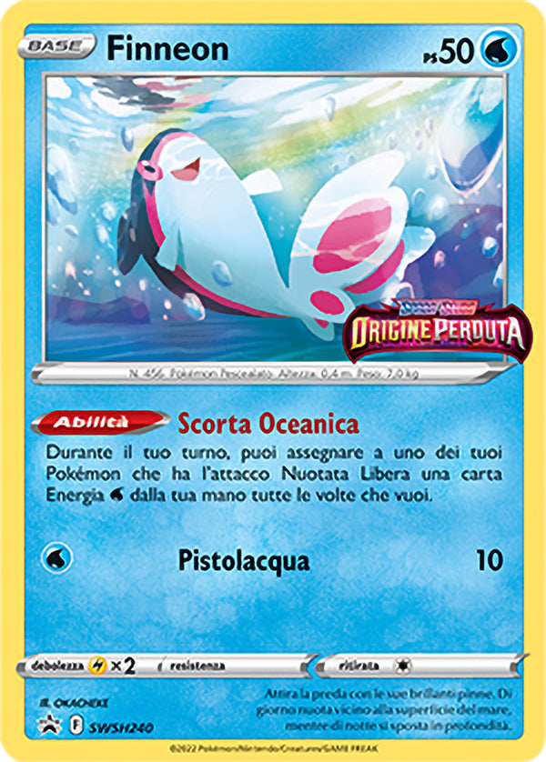 Finneon SWSH240 Holo - ITA - Mint Sigillata - Promo Spada e Scudo - Carta Pokemon