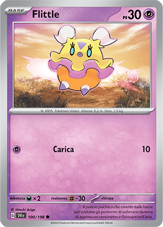 Flittle 100/198 Reverse Holo - ITA - Near Mint - Scarlatto e Violetto - Carta Pokemon