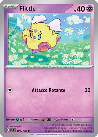 Flittle 101/198 Reverse Holo - ITA - Near Mint - Scarlatto e Violetto - Carta Pokemon