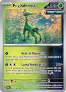 Fogliaferrea 019/167 Holo Rara - ITA - Near Mint - Scarlatto e Violetto - Crepuscolo Mascherato - Carta Pokemon