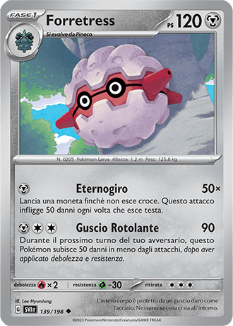Forretress 139/198 Reverse Holo - ITA - Near Mint - Scarlatto e Violetto - Carta Pokemon