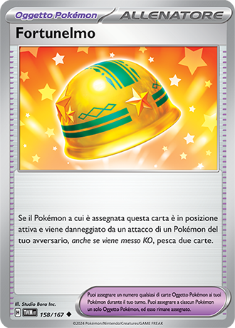 Fortunelmo 158/167 Reverse Holo Non Comune - ITA - Near Mint - Scarlatto e Violetto - Crepuscolo Mascherato - Carta Pokemon