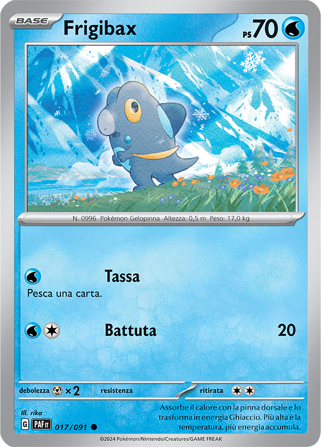 Frigibax 017/091 - ITA - Mint - Scarlatto e Violetto - Destino di Paldea - Carta Pokemon