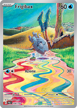 Frigibax 208/193 Illustrazione Rara - ITA - Near Mint - Scarlatto e Violetto - Evoluzioni a Paldea - Carta Pokemon