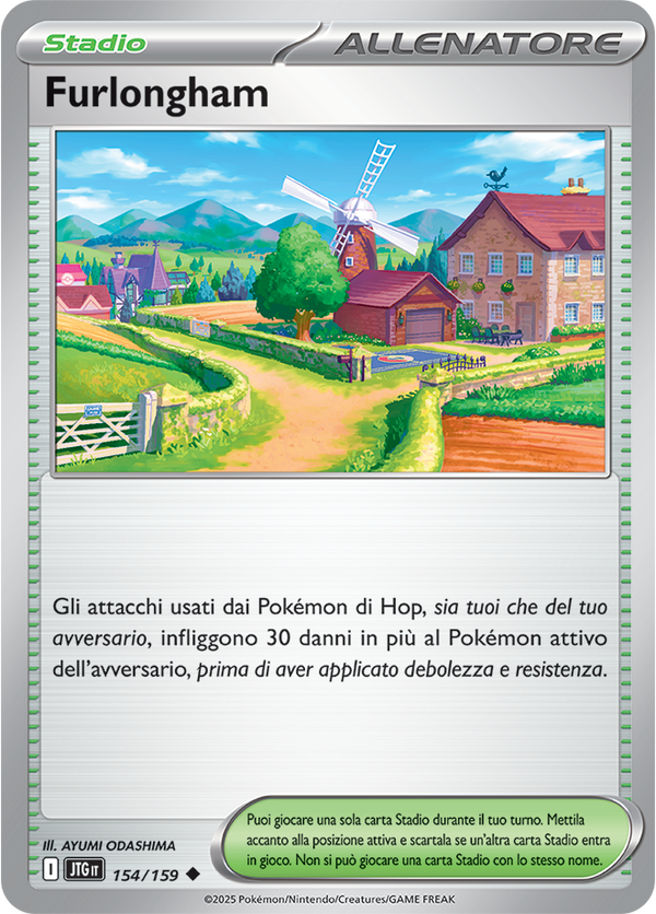 Furlongham JTG 154/159 - ITA - Near Mint - Scarlatto e Violetto - Avventure Insieme - Carta Pokemon