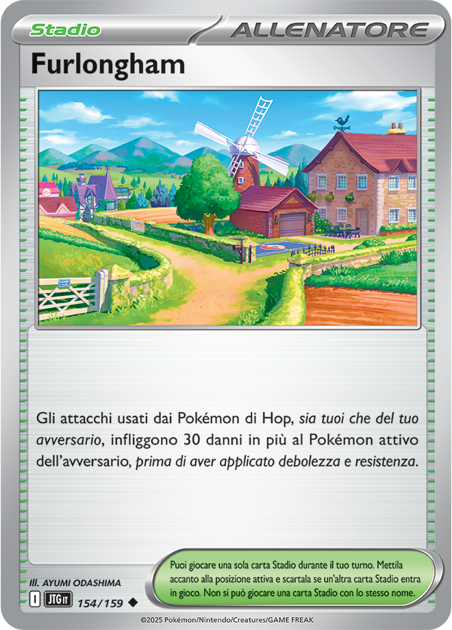 Furlongham JTG 154/159 Reverse Holo - ITA - Near Mint - Scarlatto e Violetto - Avventure Insieme - Carta Pokemon