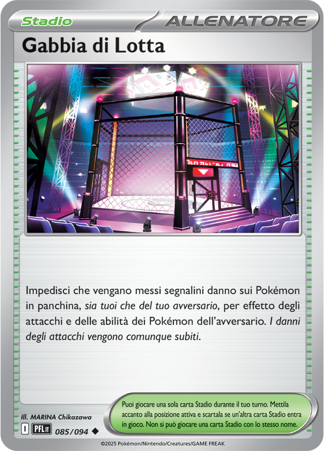 Gabbia di Lotta PFL 085/094 - ITA - Near Mint - Megaevoluzione - Fiamme Spettrali - Carta Pokemon