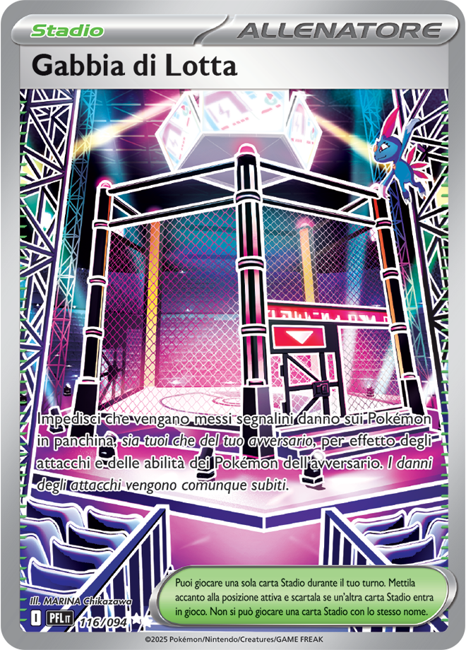 Gabbia di Lotta PFL 116/094 - ITA - Near Mint - Megaevoluzione - Fiamme Spettrali - Carta Pokemon