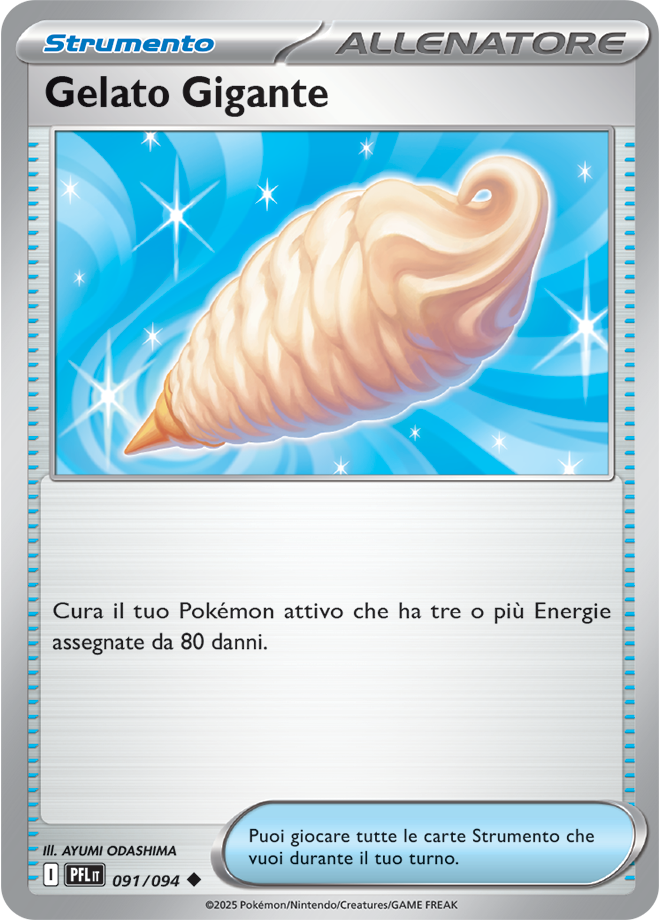 Gelato Gigante PFL 091/094 - ITA - Near Mint - Megaevoluzione - Fiamme Spettrali - Carta Pokemon