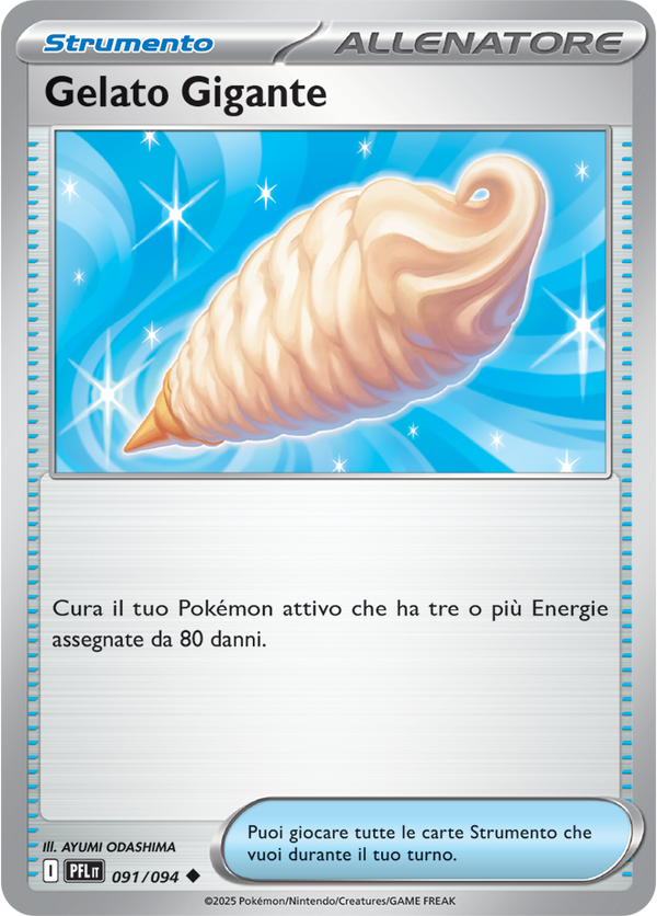 Gelato Gigante PFL 091/094 Reverse Holo - ITA - Near Mint - Megaevoluzione - Fiamme Spettrali - Carta Pokemon