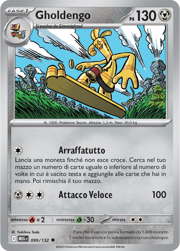 Gholdengo MEG 099/132 - ITA - Near Mint - Megaevoluzione - Carta Pokemon