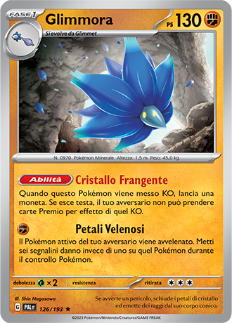 Glimmora 126/193 Holo - ITA - Near Mint - Scarlatto e Violetto - Evoluzioni a Paldea - Carta Pokemon