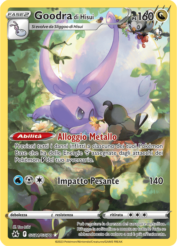 Goodra di Hisui GG21/GG70 Galleria di Galar - ITA - Mint - Spada e Scudo - Zenit Regale - Carta Pokemon