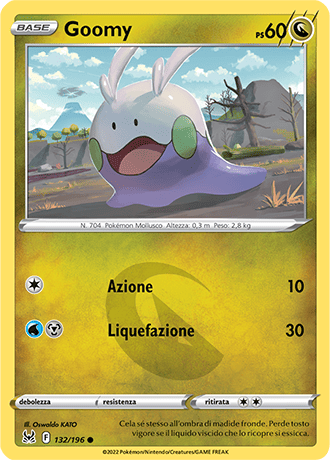 Gooomy 132/196 Reverse Holo - ITA - Near Mint - Spada e Scudo - Origine Perduta - Carta Pokemon