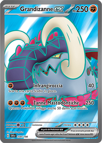 Grandizanne-ex 230/198 Full Art - ITA - Near Mint - Scarlatto e Violetto - Carta Pokemon
