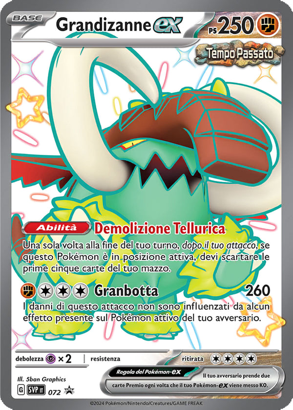 Grandizanne-ex Shiny SVP 072 Full Art - ITA - Near Mint - Promo Scarlatto e Violetto - Carta Pokemon