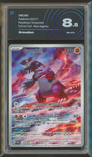 Groudon PAR 199/182 Illustrazione Rara - ITA - Near Mint/Mint+ - Gradata AIGRADING 8.5 - Scarlatto e Violetto - Paradosso Temporale - Carta Pokemon